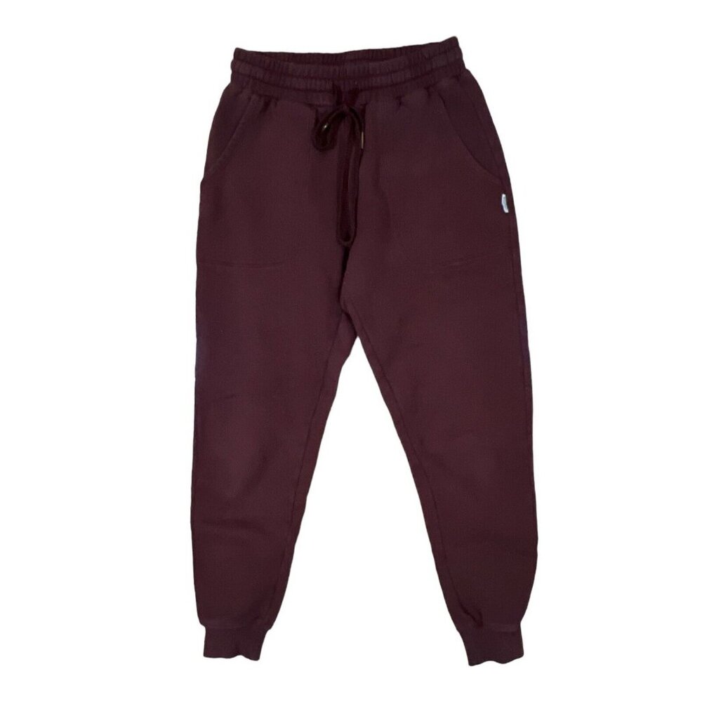 Bohme womens Burgundy joggers sweatpants Size XS WORKOUT FITNESS